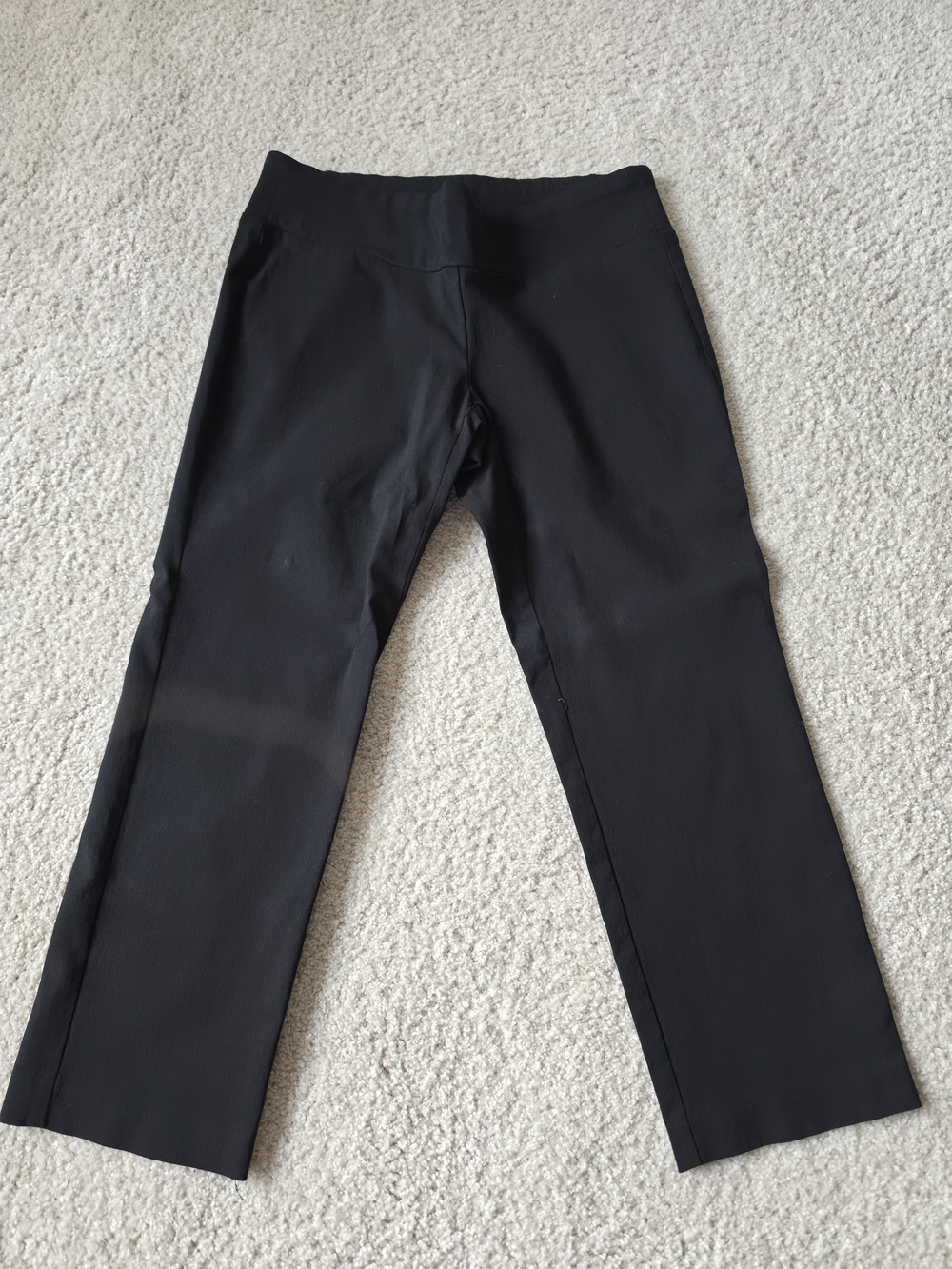 Alfani Black Cropped Pull-On Dress Pants